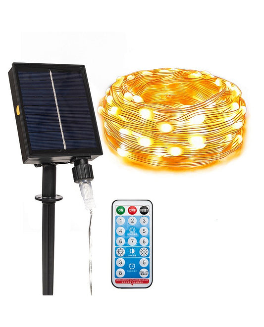 Color-Changing Solar String Lights Outdoor With Remote